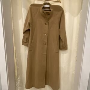 Jacobsons Camel Hair Coat with Button Closure old money vintage 14 petite